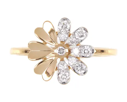 Flower motif ring, Ref. IS524